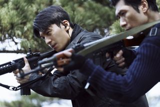 Wi Ha-jun as Hwang Jun-ho in Squid Game S2.