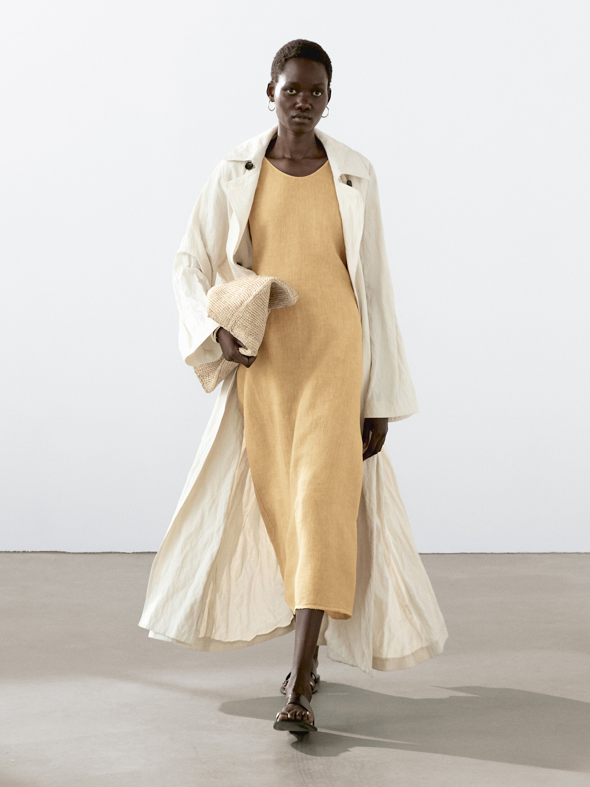 Long 100% Linen Halter Dress
