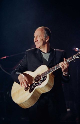 Pete Townshend onstage in 1996