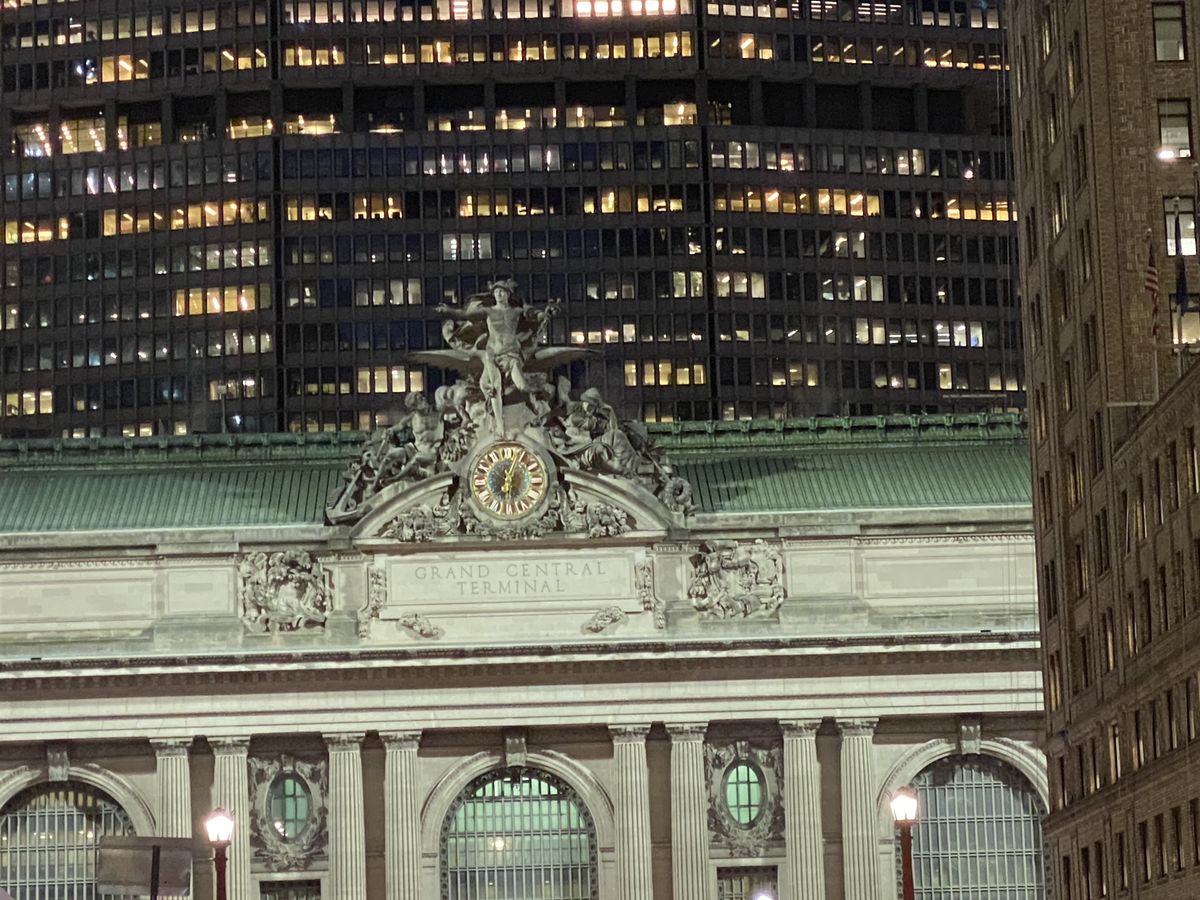 Grand Central Station building clock photo