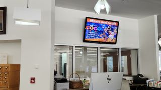 A display showing a promo for the Disney movie Coco hangs in the Conyers-Rockdale Library System.