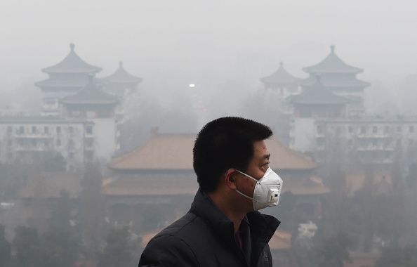 Air pollution in Beijing.