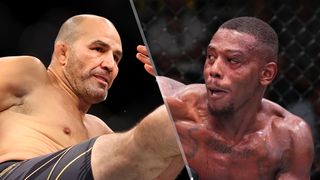 (L to R) Glover Teixeira and Jamahal Hill will face off in the UFC 283 live stream