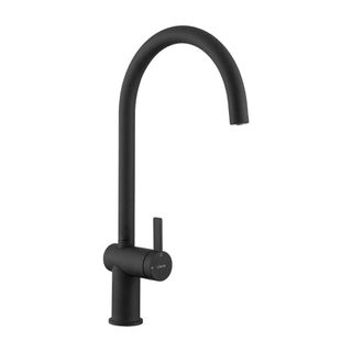 modern black kitchen tap