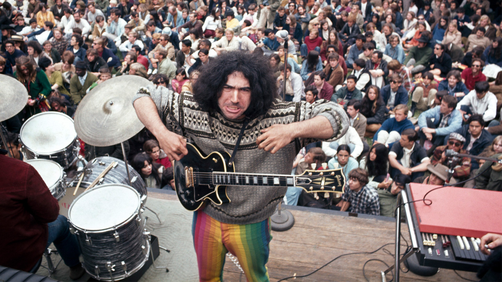 Los Angeles art exhibitions Ron Rakow
Jerry Garcia performing in Golden Gate Park, San Francisco, CA, 1967 - 2025
archival giclée print, Courtesy of the artist, Retro Photo Archive, and David Kordansky Galleryjpg