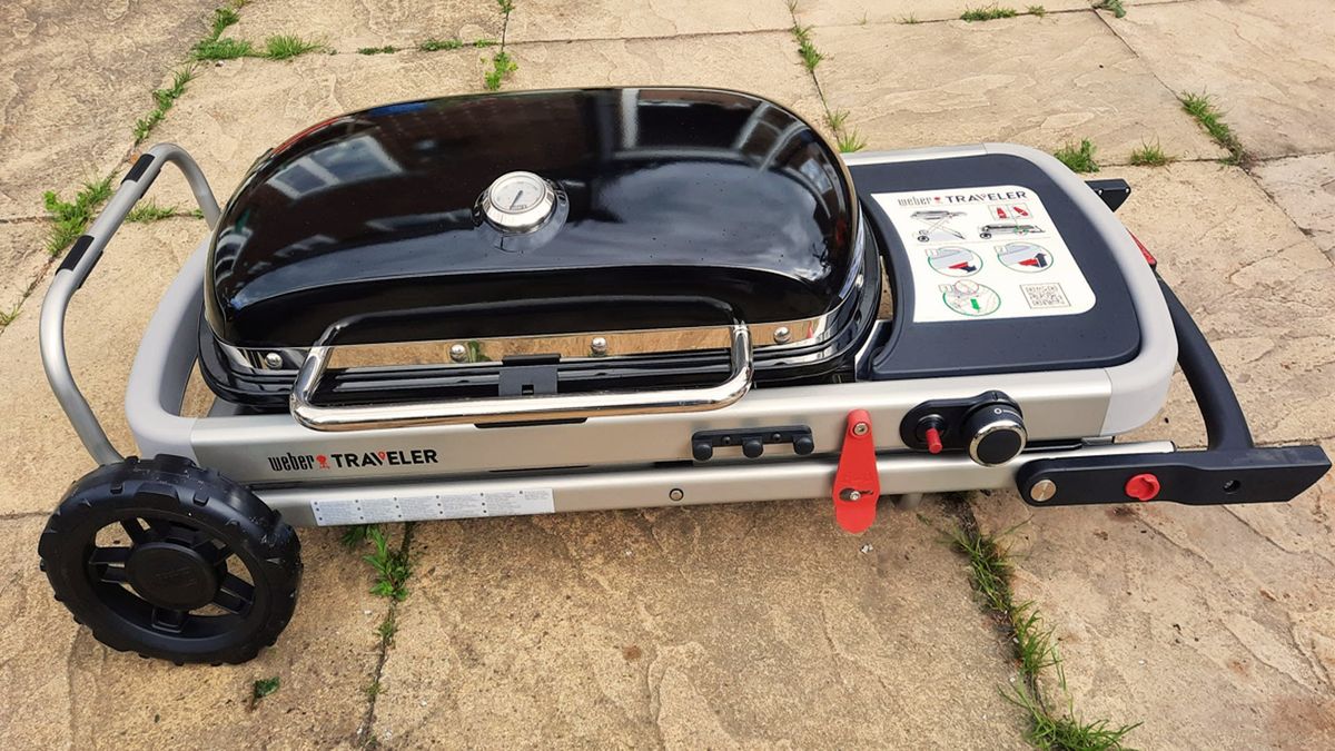 Weber Traveler folded down during testing