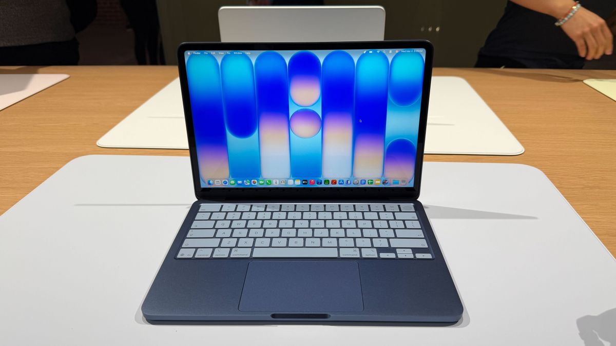 The Macbook Neo at its launch event