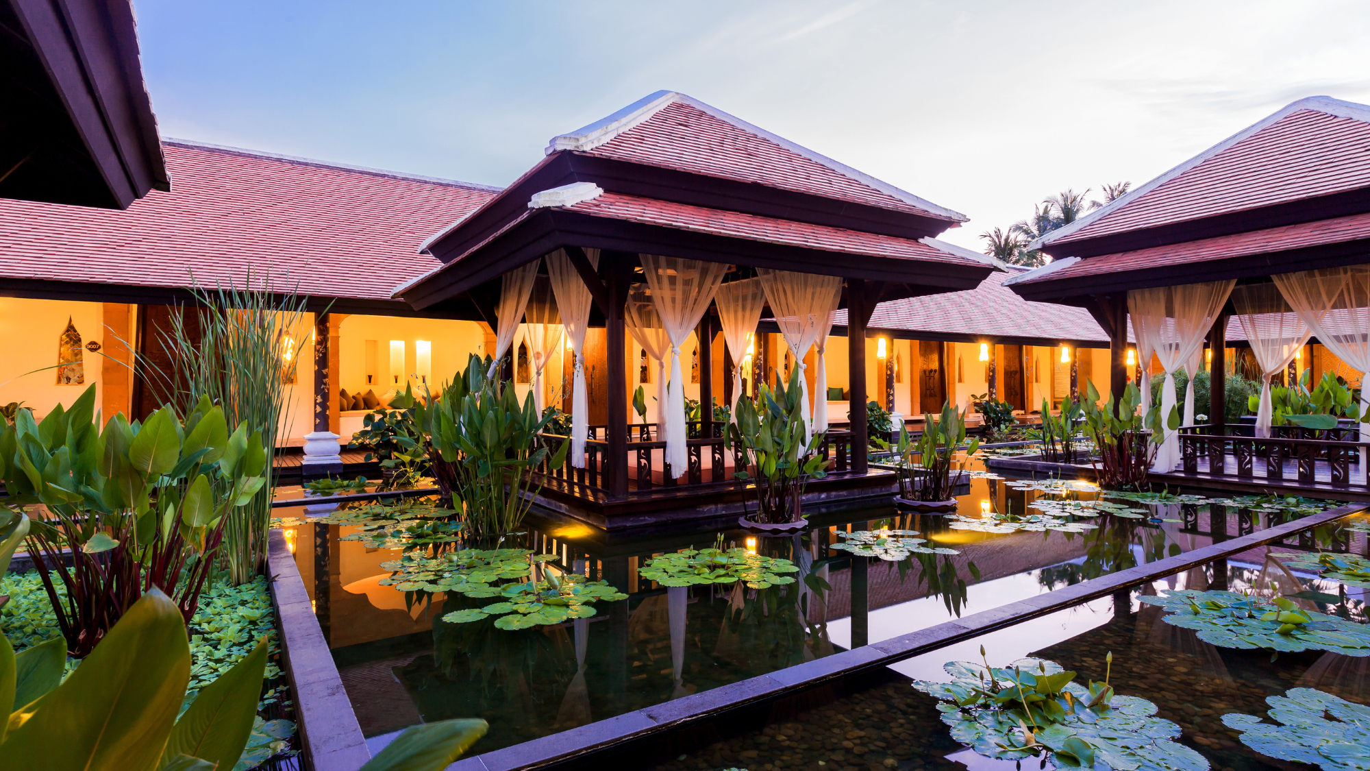 The Quan Spa courtyard