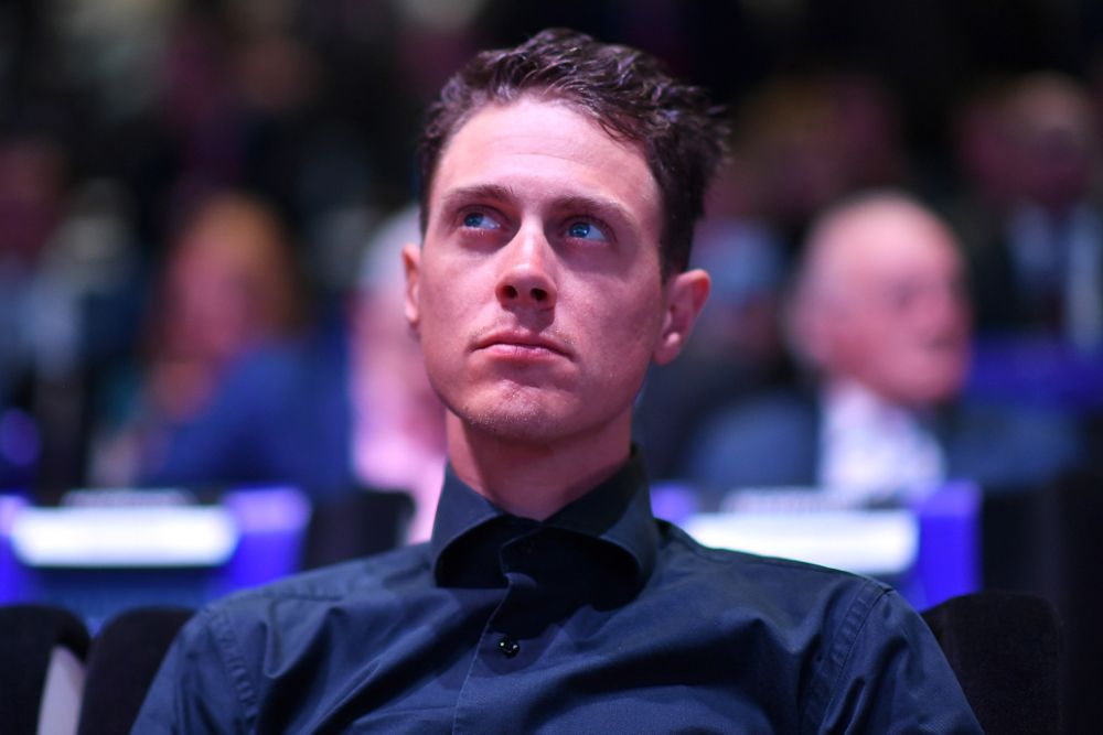 Niki Terpstra at the 2019 Vuelta a Espana route presentation in Alicante