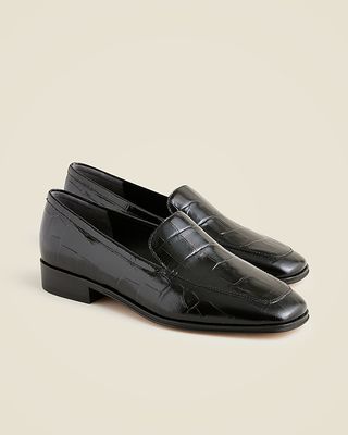 Maison Loafers in Croc-Embossed Italian Leather