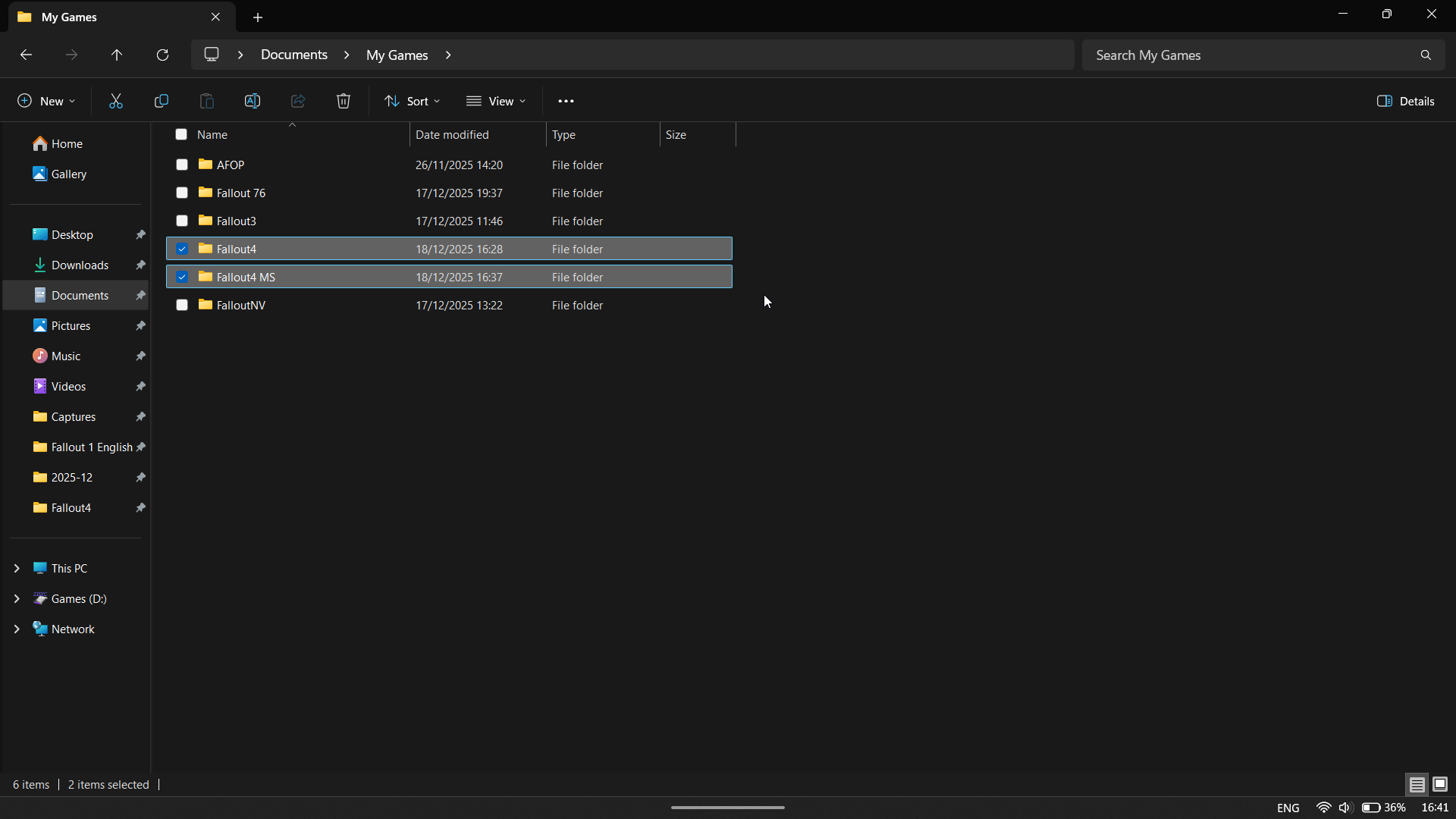 Where to access Fallout 4 files for Steam and Xbox App