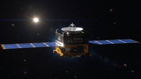 Artist's impression of the planned Fermi Explorer Mission spacecraft, which is targeted to launch toward Alpha Centauri by 2029.