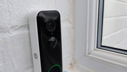 Yale Smart Video Doorbell review: device installed by a front door