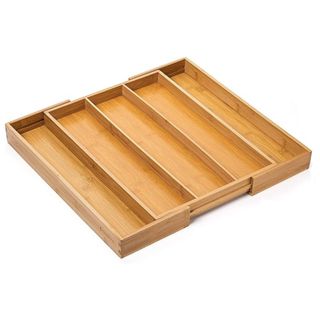 An adjustable wooden organizer