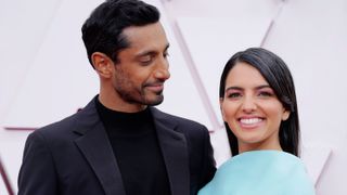 los angeles, california – april 25 l r riz ahmed and fatima farheen mirza attend the 93rd annual academy awards at union station on april 25, 2021 in los angeles, california photo by chris pizzello poolgetty images