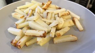 Close up image of homemade chips