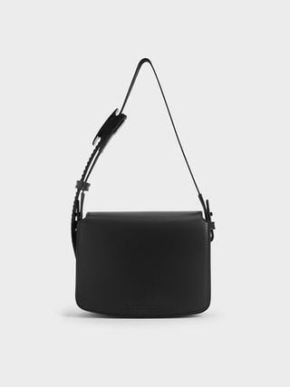 Boxy Front Flap Shoulder Bag