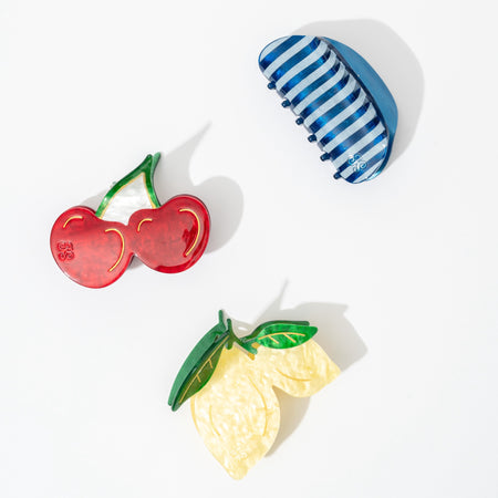 Lemon Cherry Claw Clip Set