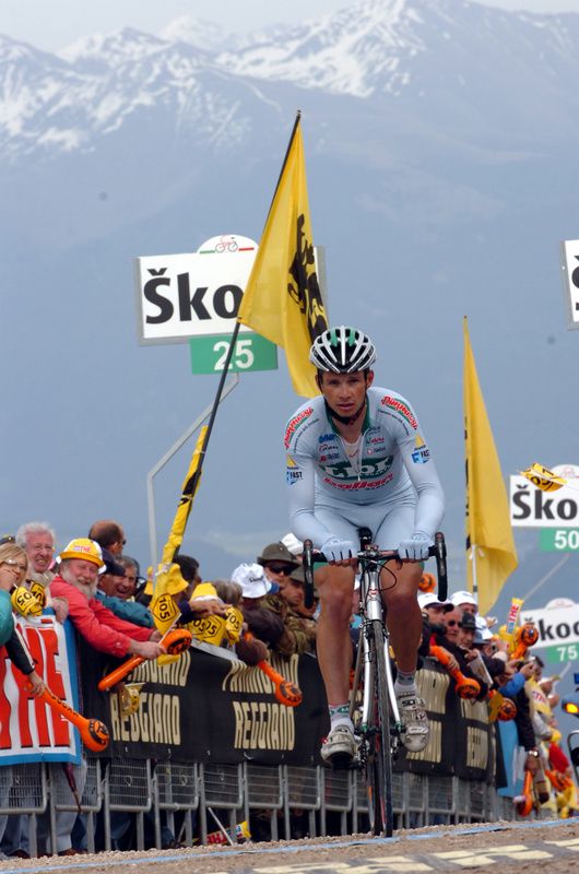 Paolo Savoldelli during the 2008 Plan de Corones time trial