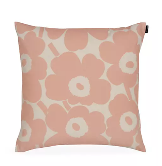 Peach fuzz pillow cover.