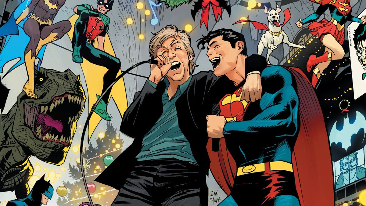 Batman/Superman: World&#039;s Finest #10 Holiday McCartney Variant Cover by Dan Mora