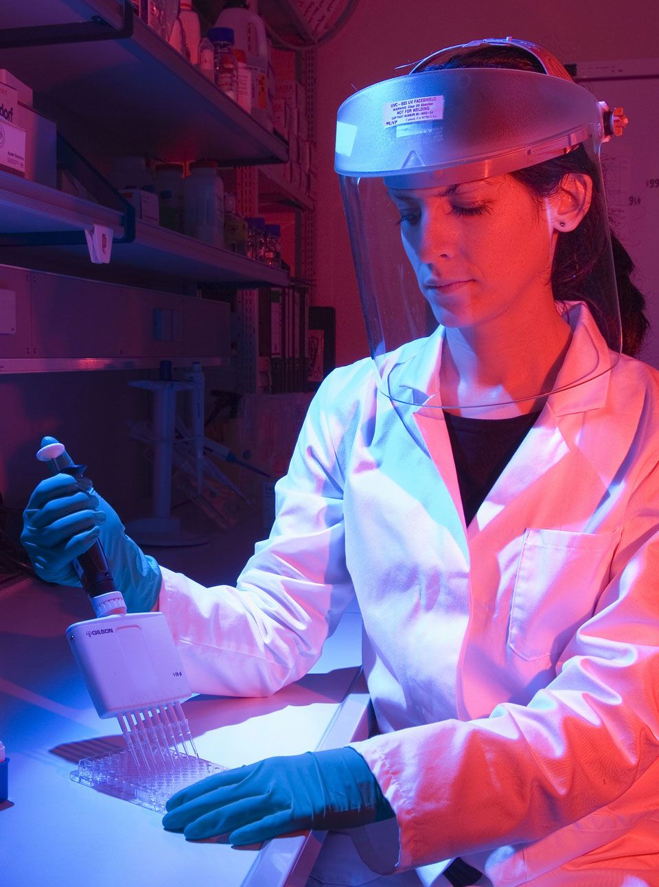 Female scientist in lab