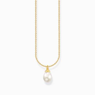 Gold-Plated Necklace With Freshwater Pearl Pendant