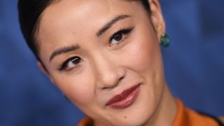 80s makeup on Constance Wu