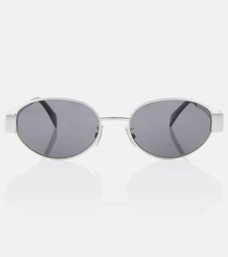 Triomphe Oval Metal Sunglasses