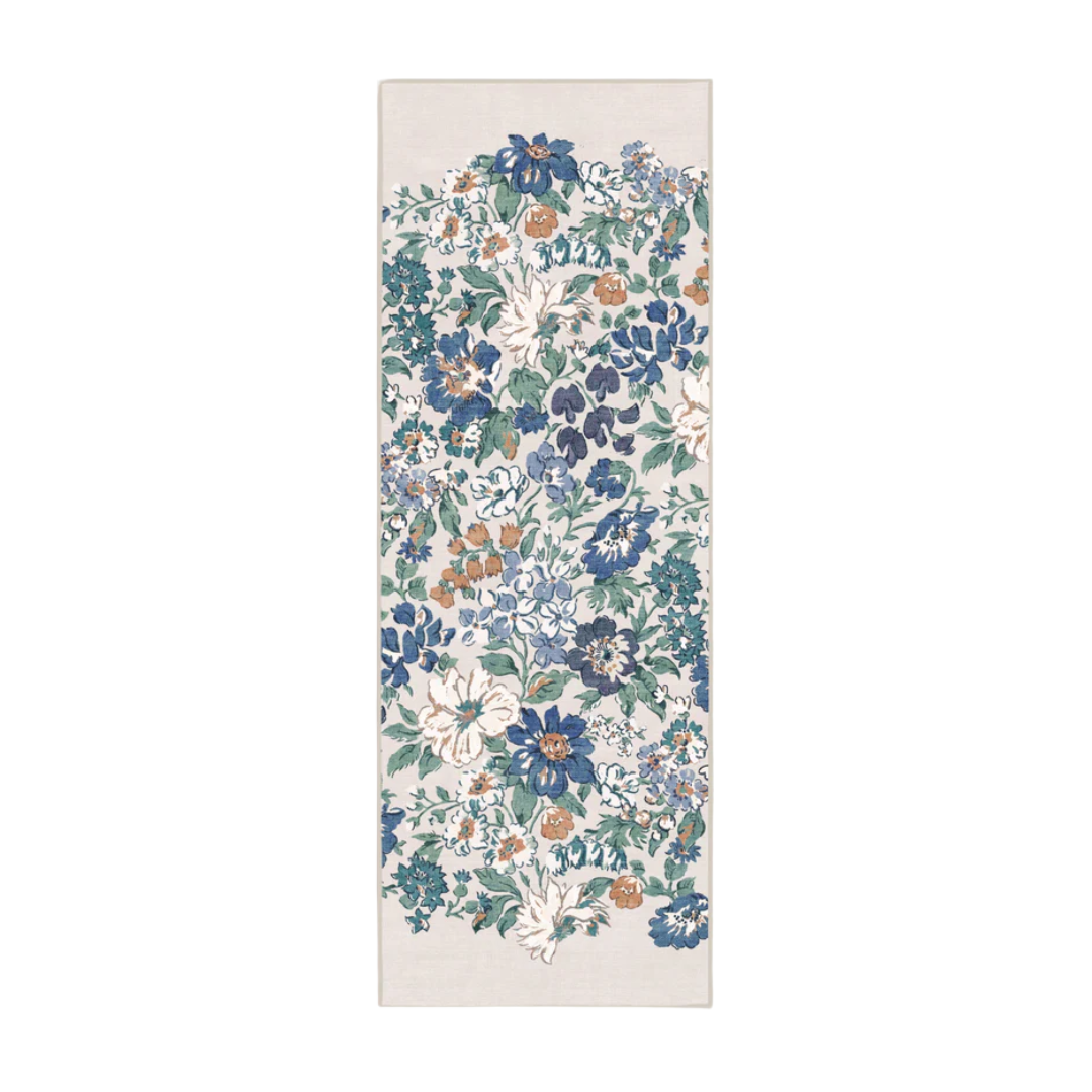 ruggable, Honeydew Blue Rug, 2.5' x 7'