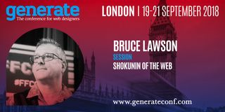 Bruce Lawson is giving his talk Shokunin of the Web at Generate London from 19-21 September 2018.