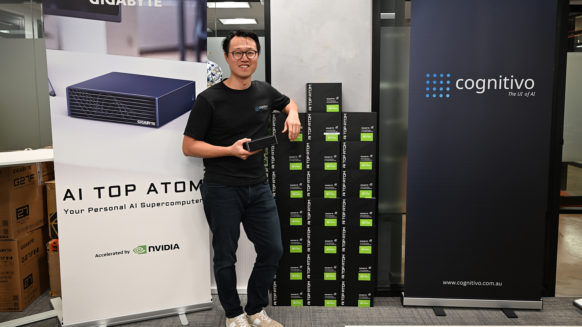 Gigabyte and Cognitivo AI Top Atom Event AI Top Atom