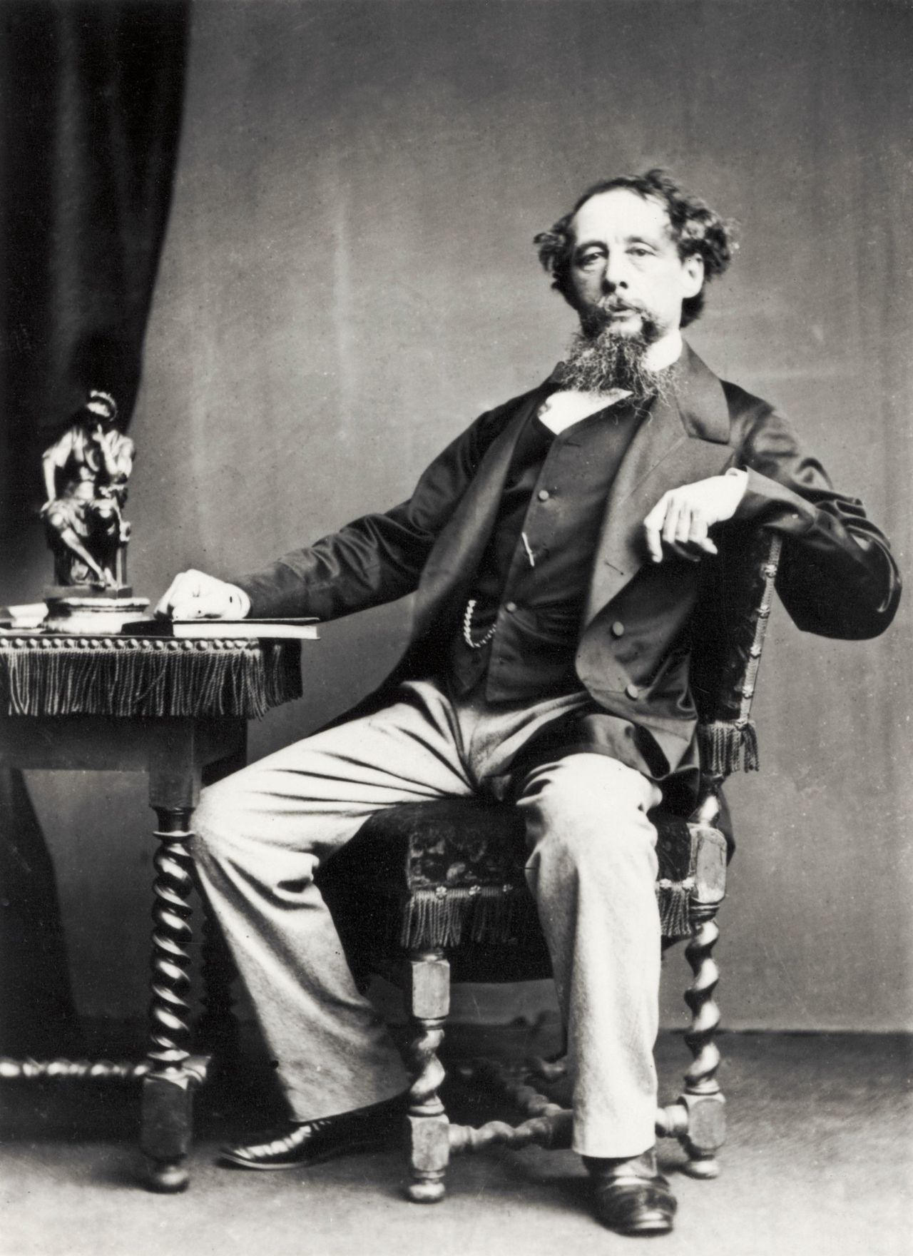 Charles Dickens - Portrait of the British novelist. 1812-1870