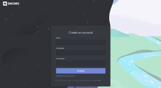 discord account creation page