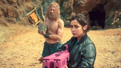 Jimmi Simpson and Cristin Milioti in Black Mirror season 7's final episode, 'USS Callister: Into Infinity.'