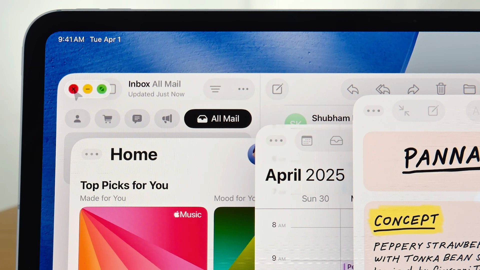 iPadOS 26 being introduced at Apple's Worldwide Developers Conference (WWDC) in June 2025.