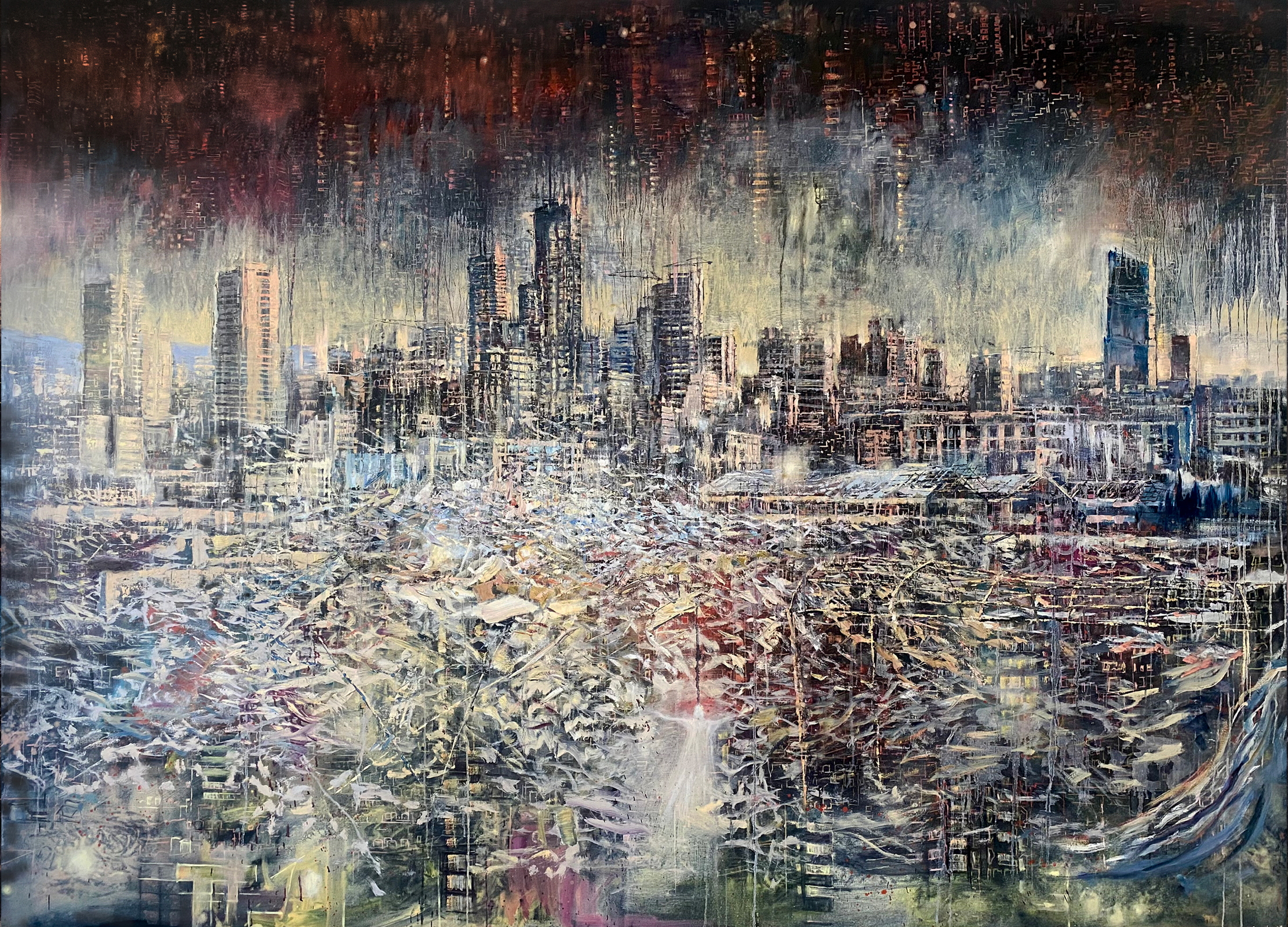 A vision of Beirut in Ashpyxiated City Angelus Novus