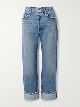 Fran Cropped Mid-Rise Straight-Leg Jeans