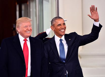 Donald Trump and Barack Obama