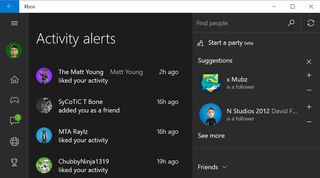 Xbox app for Windows 10 Activity Alerts