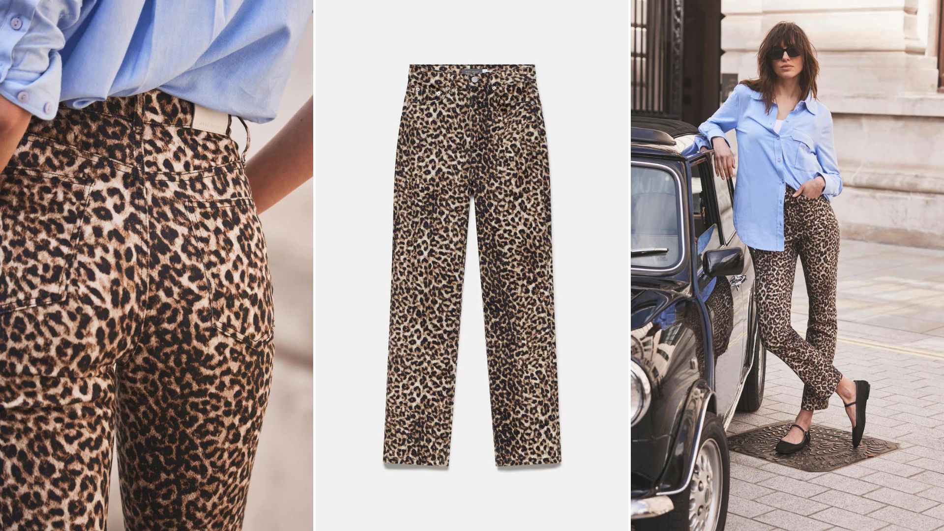 Women's Leopard Print Overalls - Y2K Retro Hip Hop Loose Jumpsuit