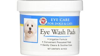 Tub of dog eye wash pads