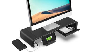 Klearlook USB Foldable Monitor Stand, one of the best monitor stands