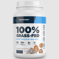 100% Grass-fed Whey Protein Isolate | Was $59.99 Now $45 at Transparent Labs