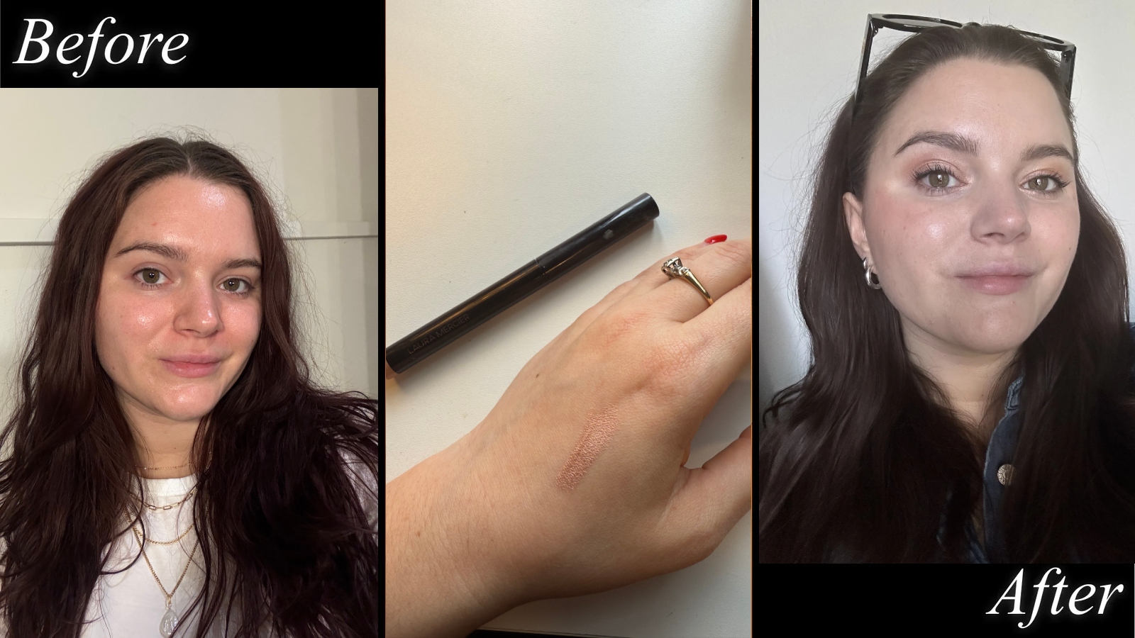 Brooke Knappenberger, Marie Claire associate commerce editor tests the Laura Mercier Caviar Stick Eye Shadow