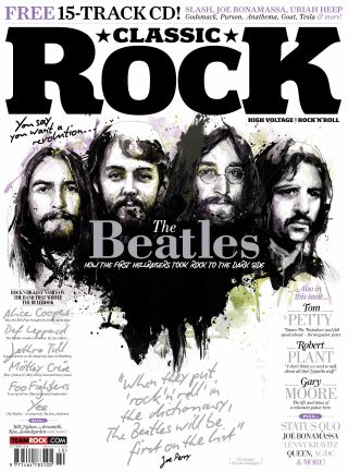 The cover of Classic Rock issue 202 featuring The Beatles