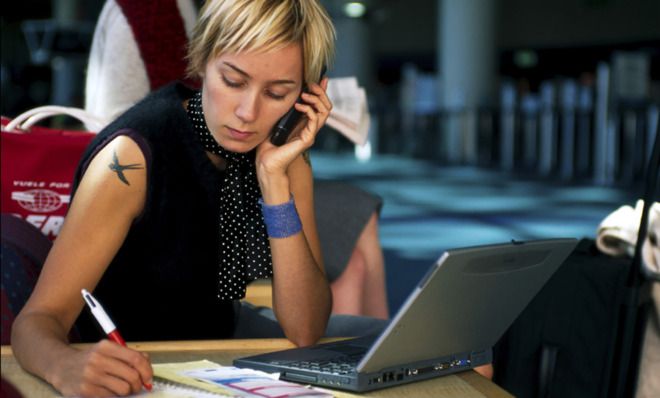 Woman laptop