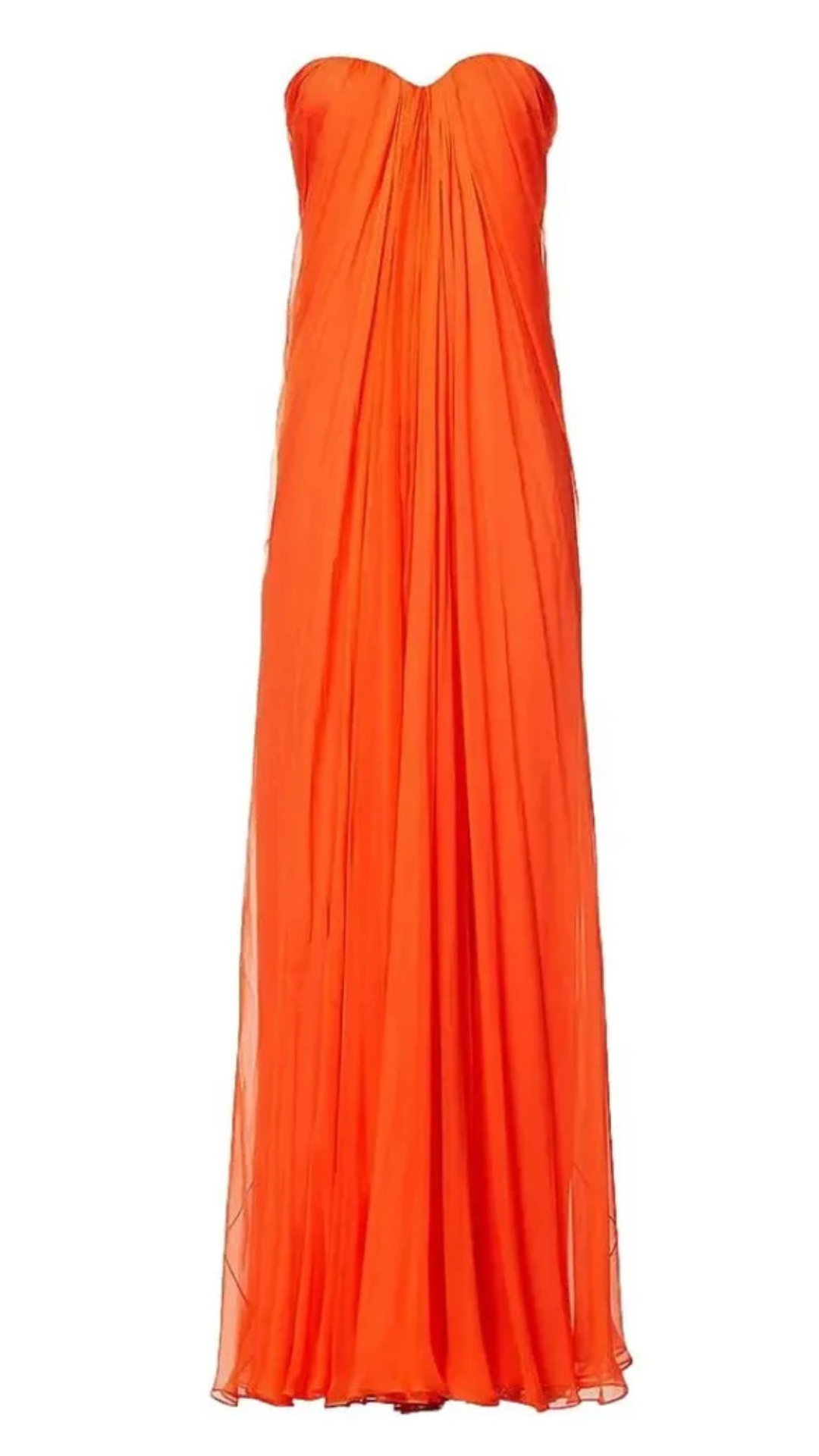Front Row, Alexander McQueen Silk-Crepe Gown