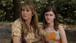 Pamela Voorhees and Grace Snell sitting outside in Crystal Lake Season 1