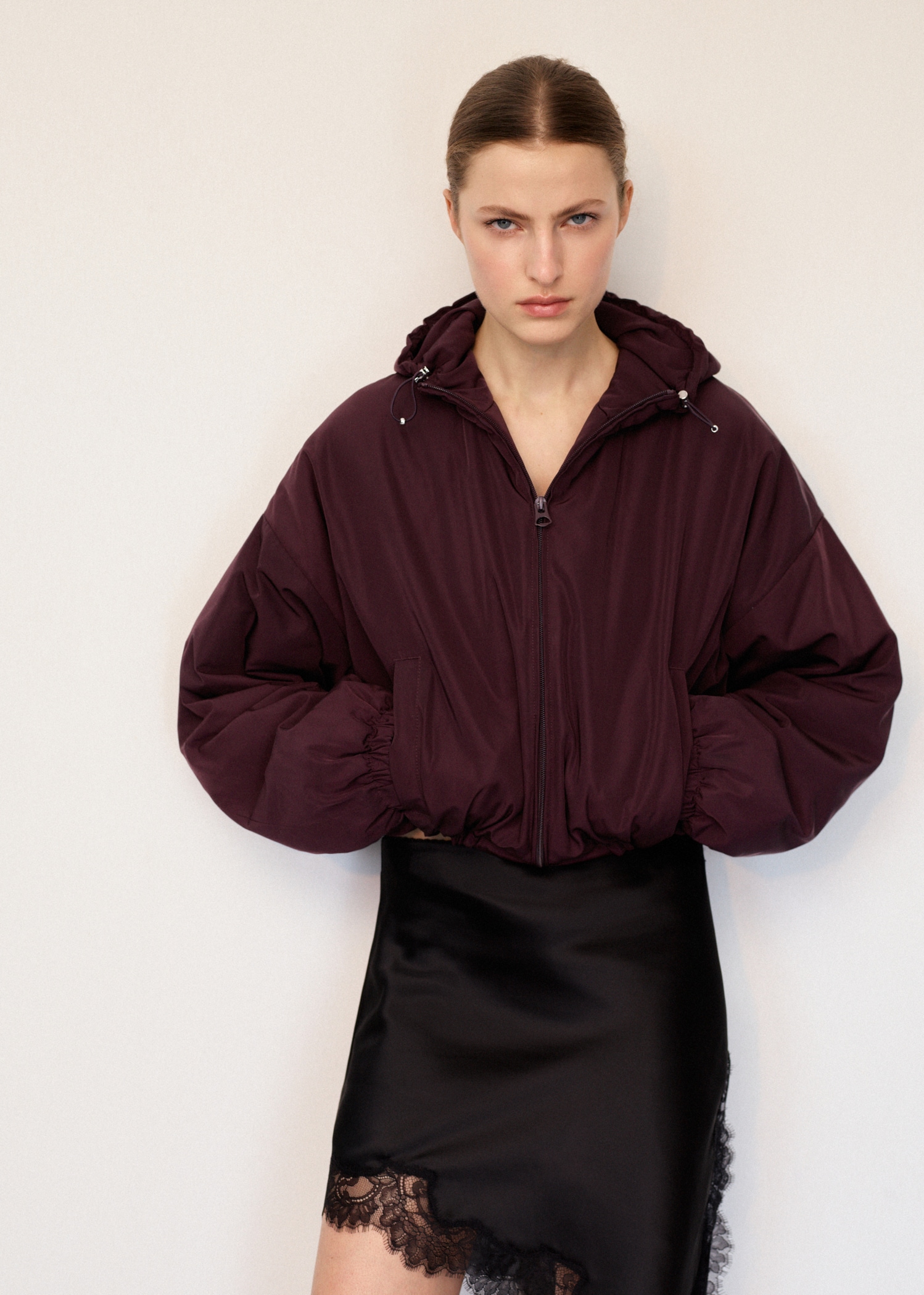 Oversized Hooded Jacket - Women | Mango Usa